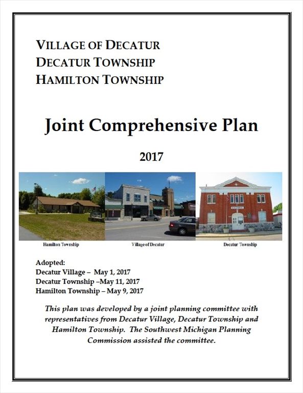 Decatur Village, Decatur Township Hamilton Township Joint Comprehensive Plan
