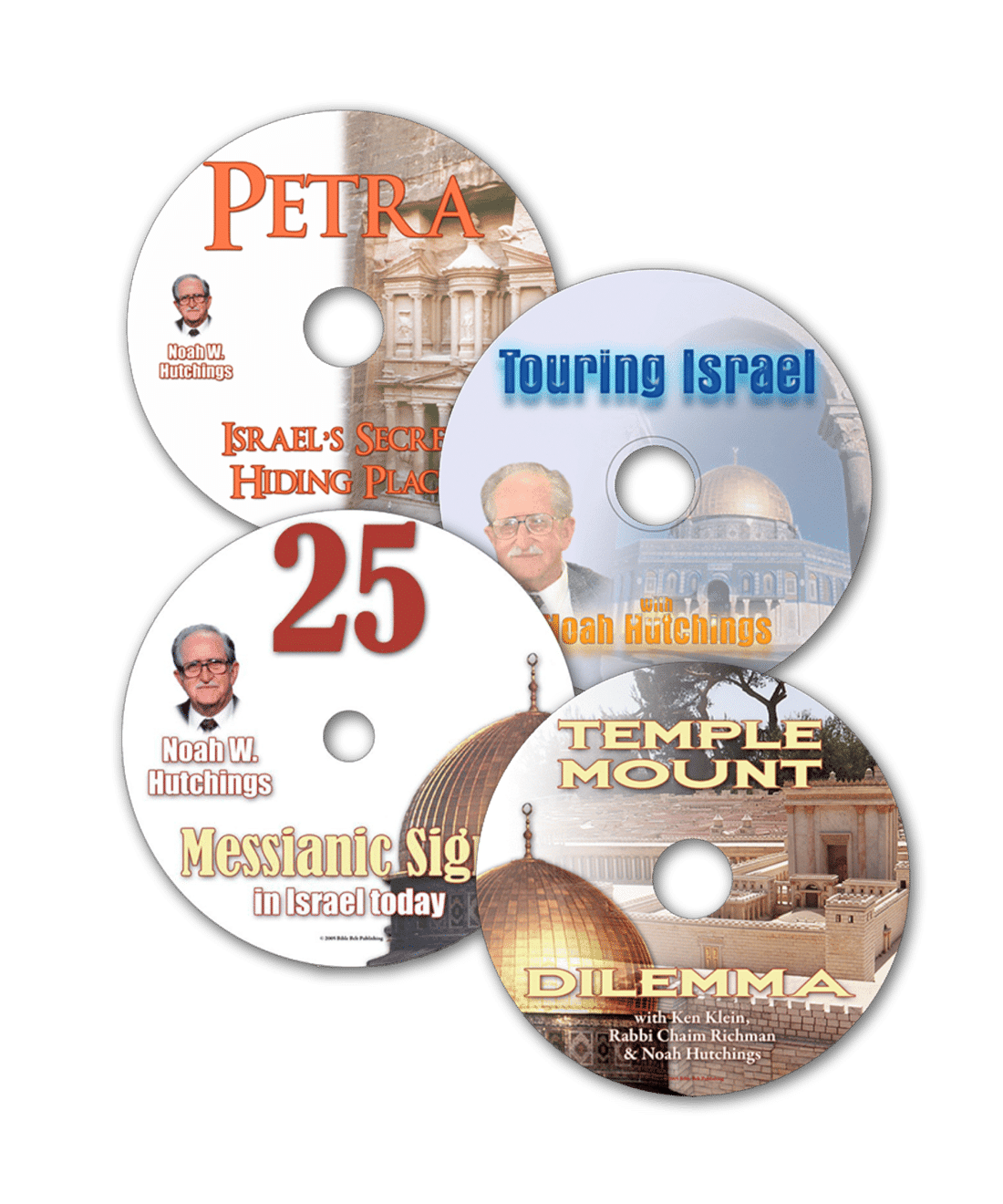 4 DVD's Filmed on Location in Israel BY Noah Hutchings SWRC