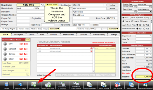 SWS Solutions (UK) Ltd Policy Excess Invoices Garage Assistant GA4