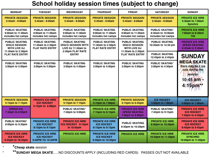 Macquarie Ice Rink Prices, Session Times, Opening Hours & Address, Sydney