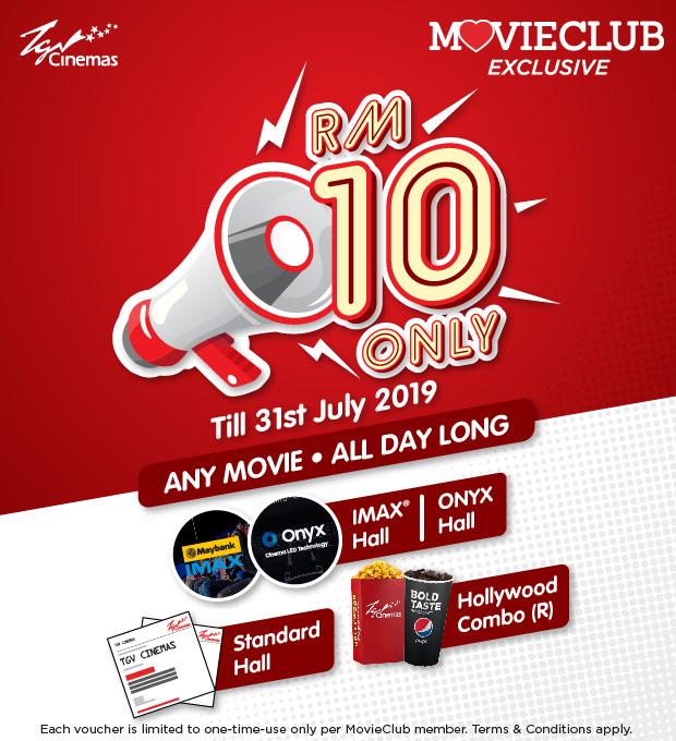 (get a debit card from maybank also can) the promotion seats is for preferred seats if preferred seats full then they will open for normal seats. TGV Cinemas MovieClub Ten Ten Ten Promotion Movie for RM10 ...