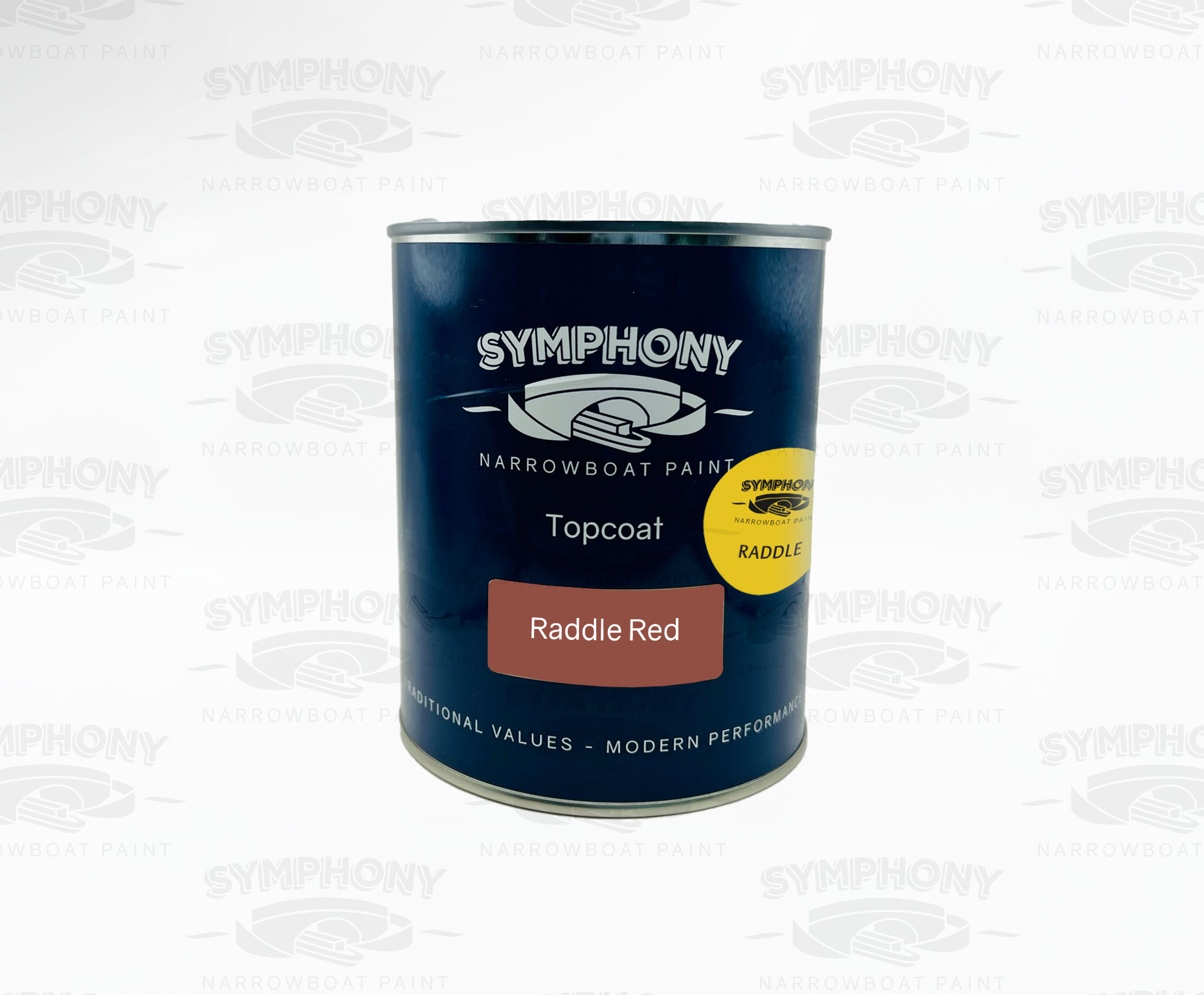 Topcoat Raddle Red Symphony Narrowboat Paint
