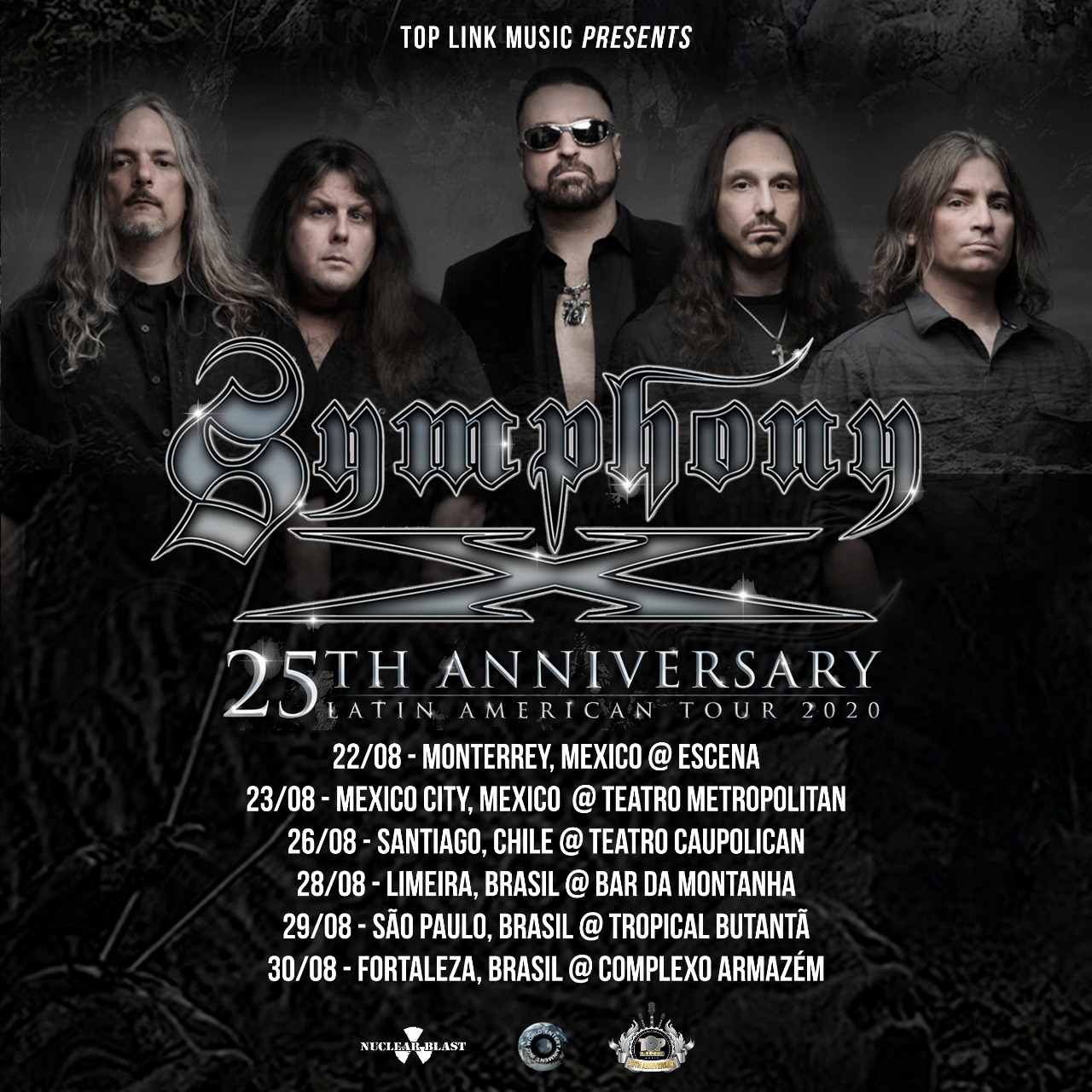Symphony X 25th Anniversary Tour Monterey and Mexico City added to TOUR. Symphony X