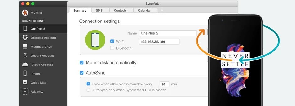 How to sync OnePlus smartphones with Mac