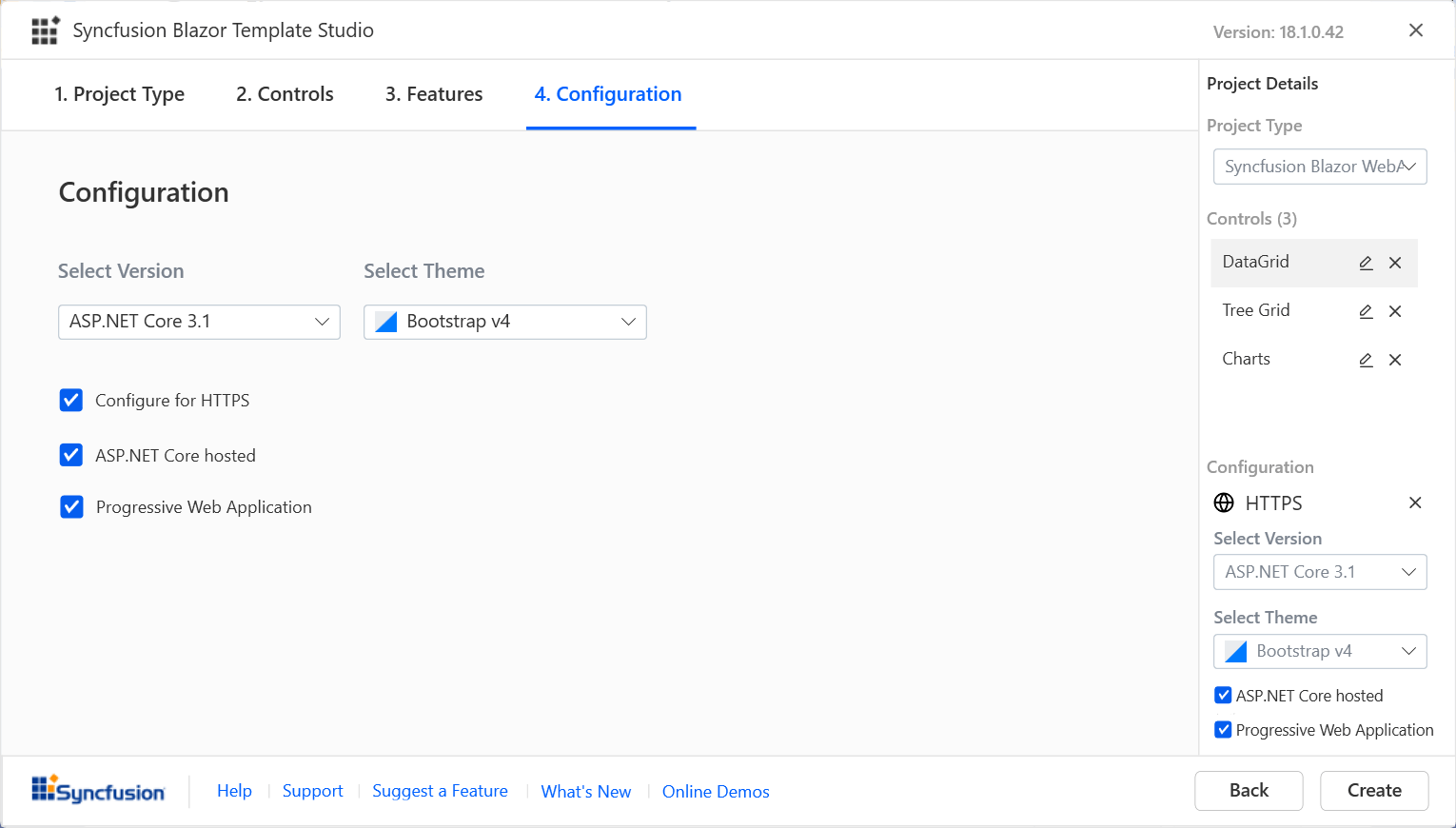 Easily Create Blazor Projects Using Syncfusion Blazor Template Studio