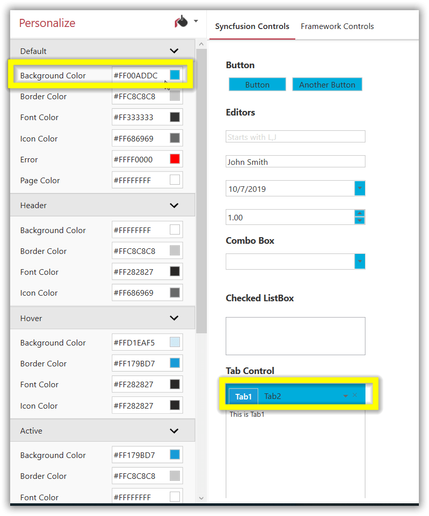 background Color WPF Forums Syncfusion