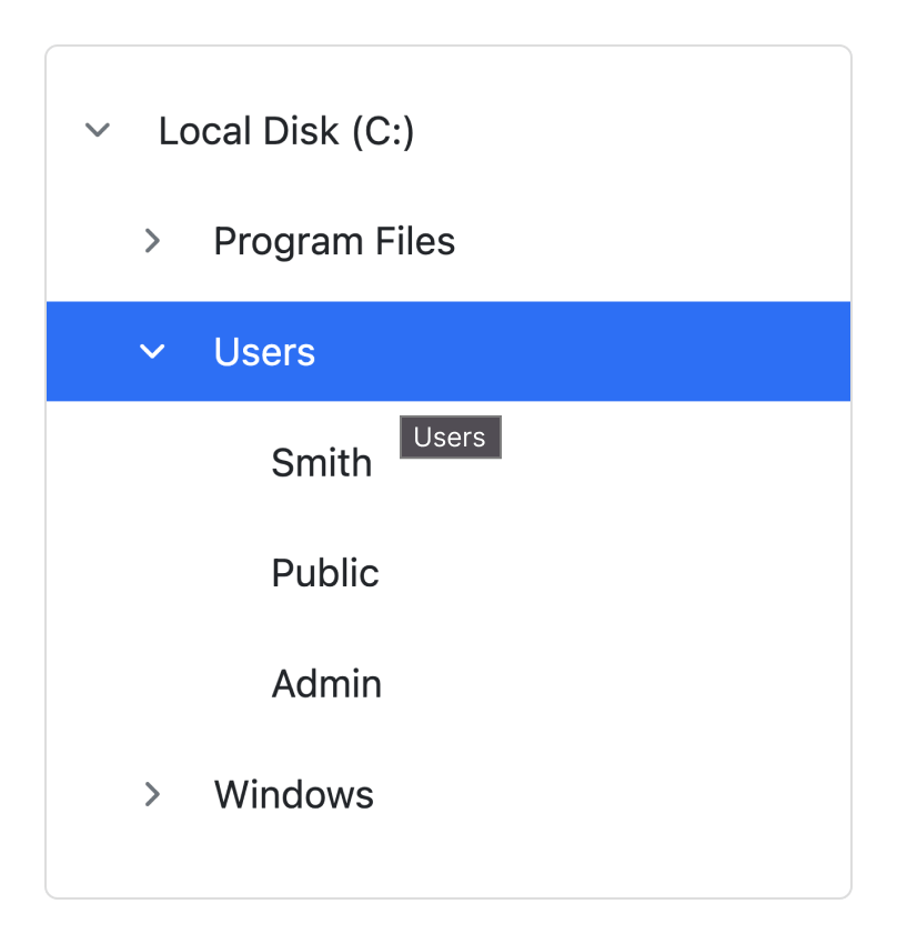 Angular TreeView Hierarchical Data Model Tree List Syncfusion