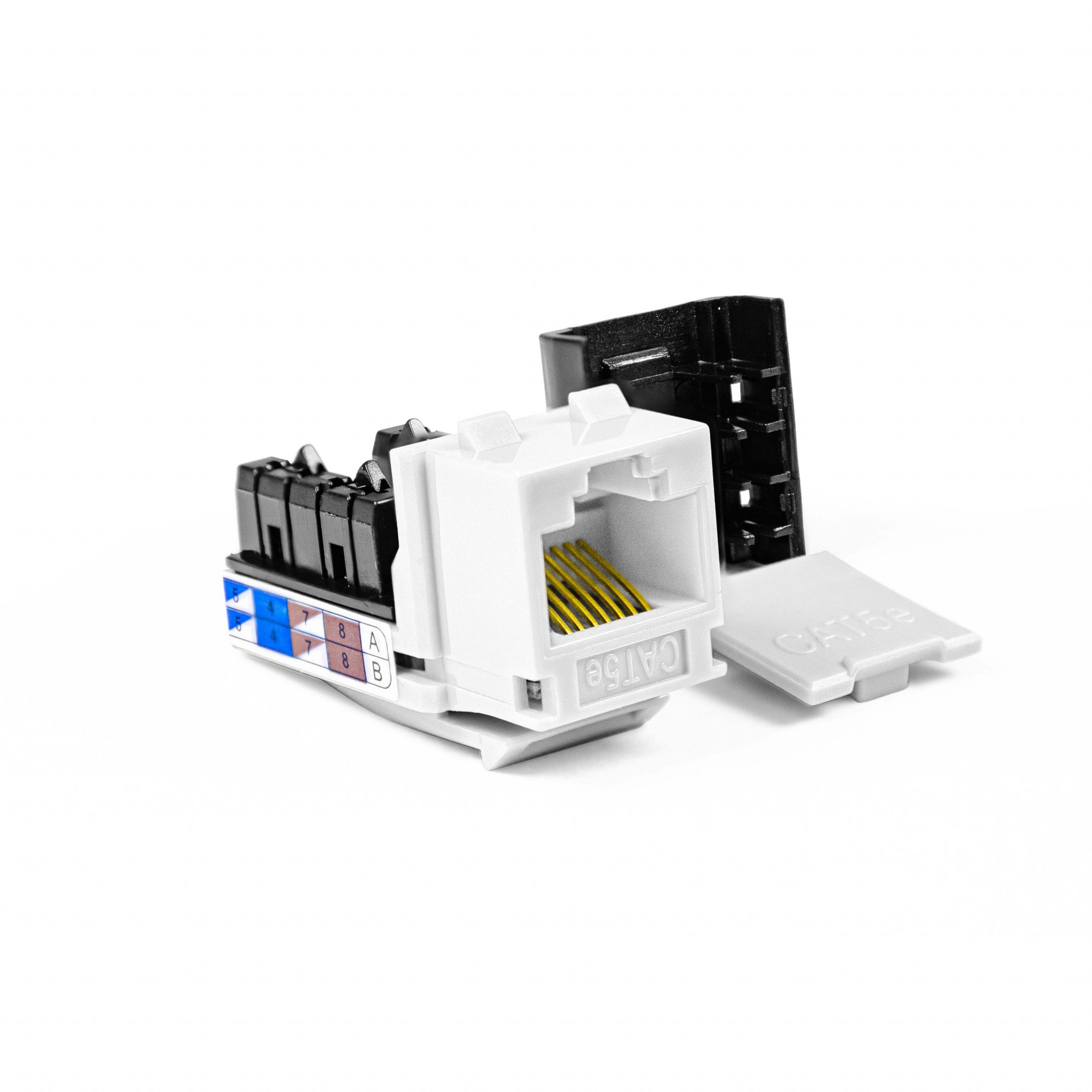 Cat5E 90Degree SnapIn Keystone 25/Pack Cat5E SnapIn Keystone