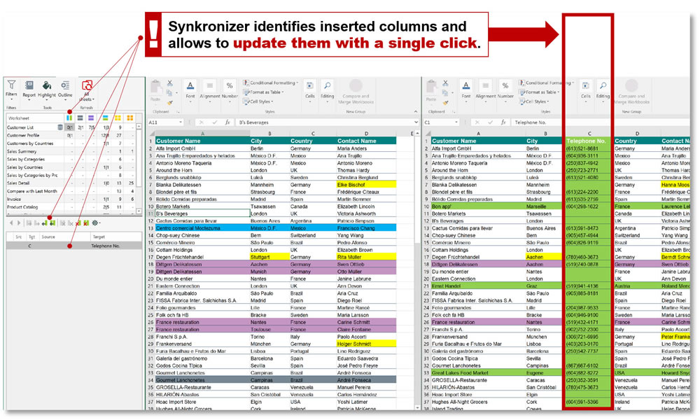 How to compare two excel files Synkronizer Excel Compare Tool