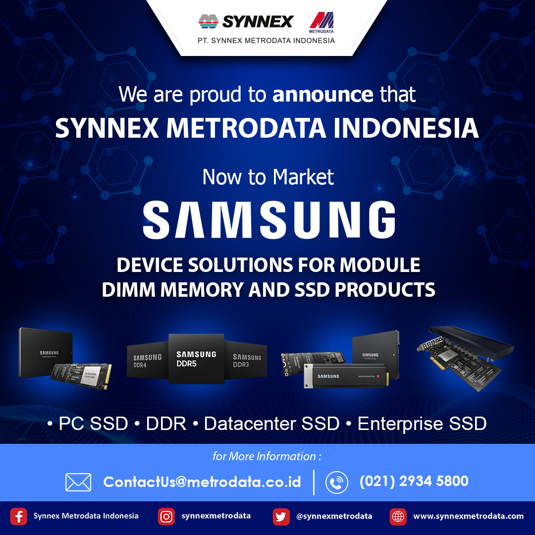 Announcement Samsung Component Synnex Metrodata Indonesia