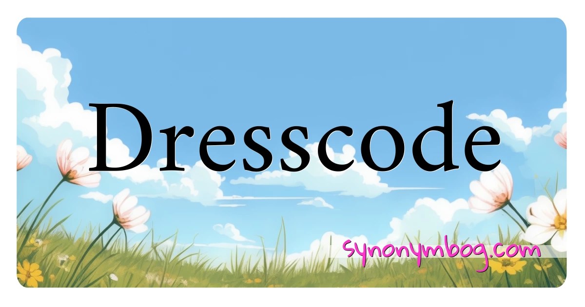 Synonym for Dresscode