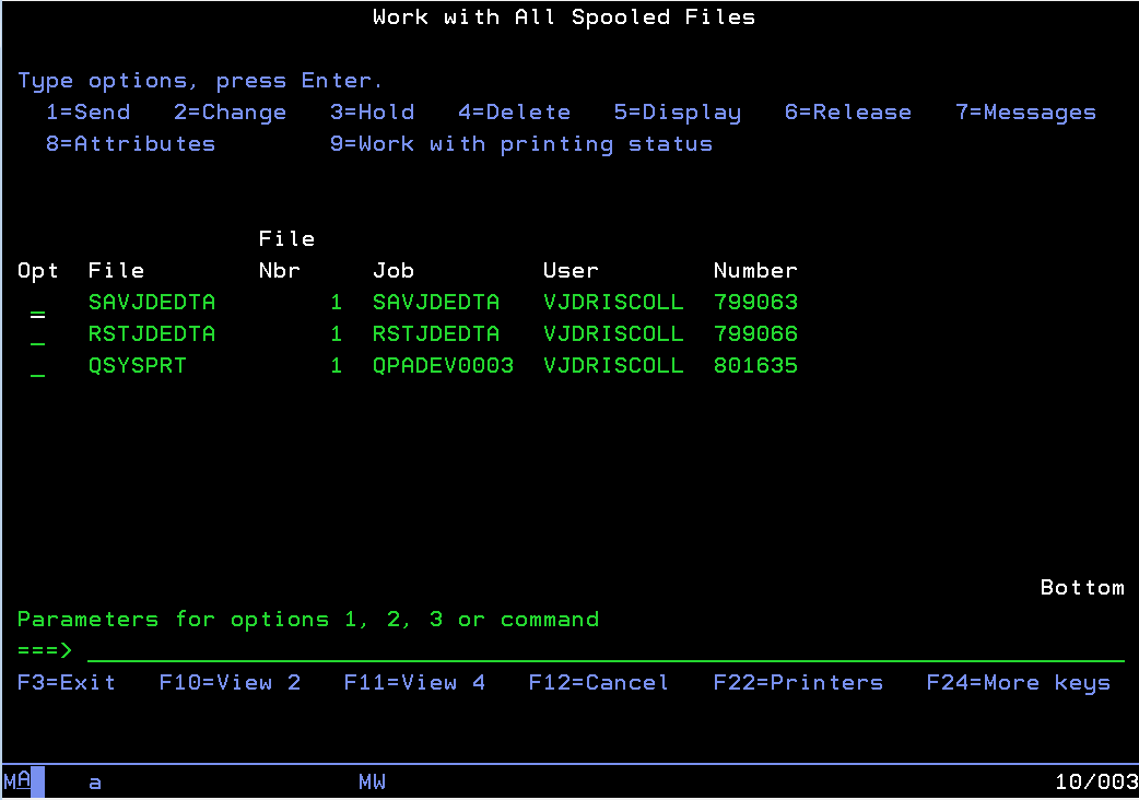 How to transfer an AS/400 table from the AS/400 to your PC Syntax