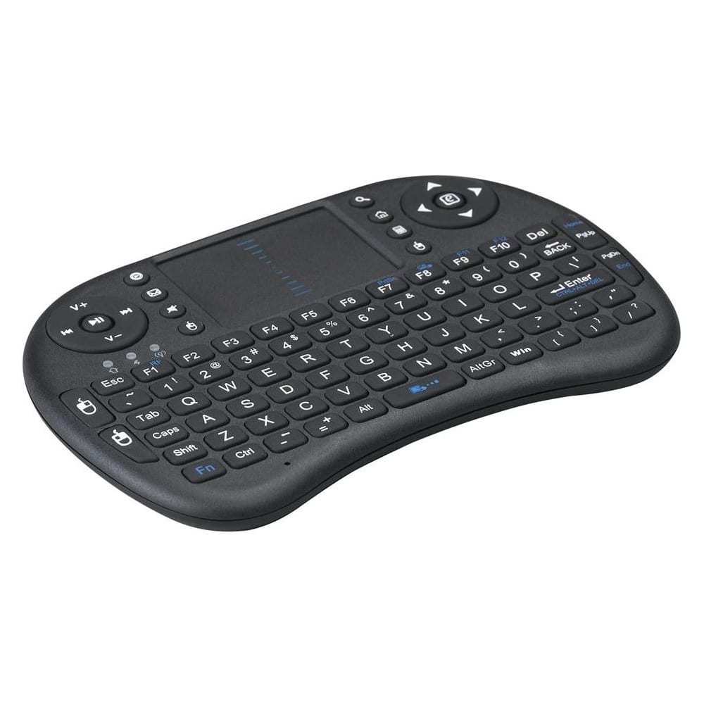 Rii Wireless QWERTY Backlit Game Touchpad Keyboard Black Syntech