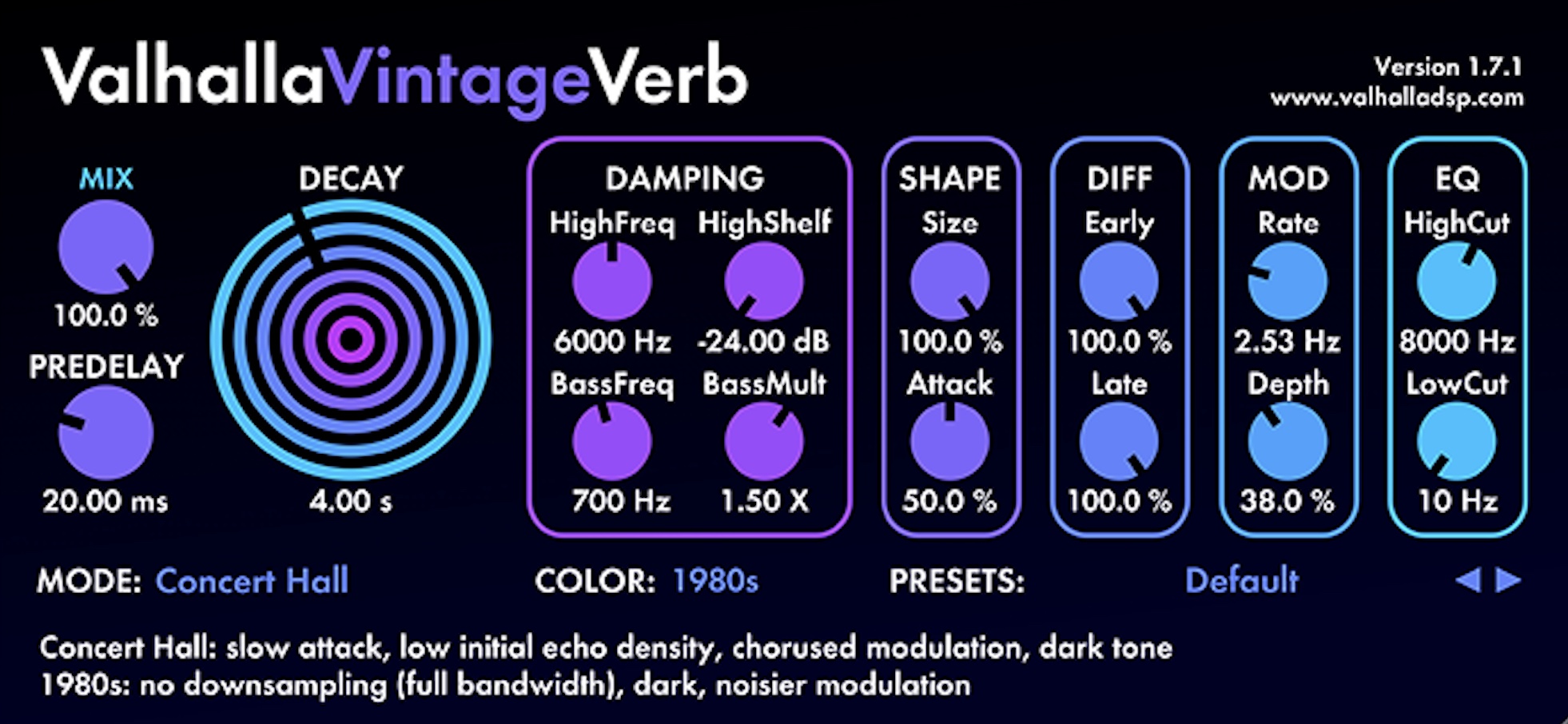 Valhalla Vintage Verb Vst Fl 20 Telegraph