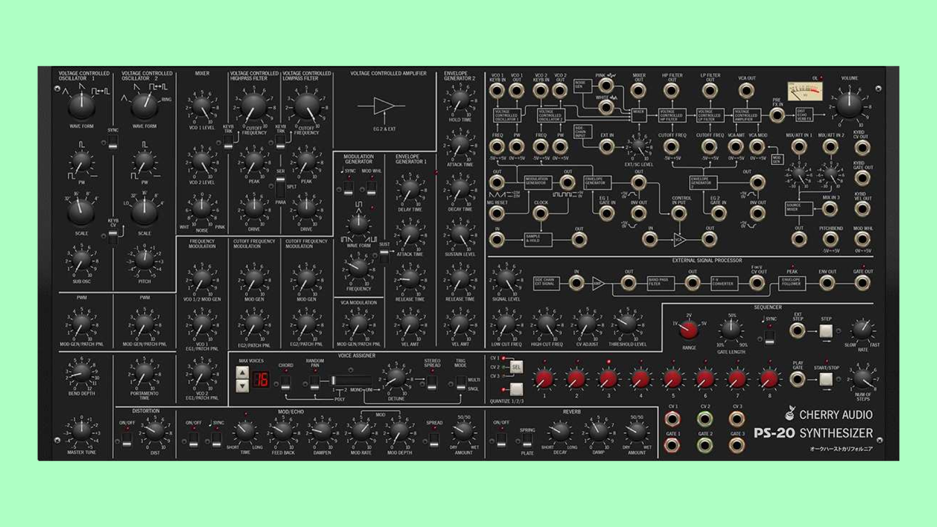 Cherry Audio PS20, A Supercharged, Polyphonic MS20 Emulation For 29