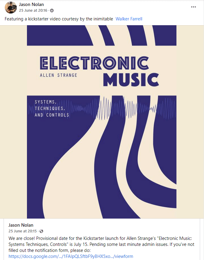 Nieuwe uitgave van "Electronic music Systems, Techniques and Controls