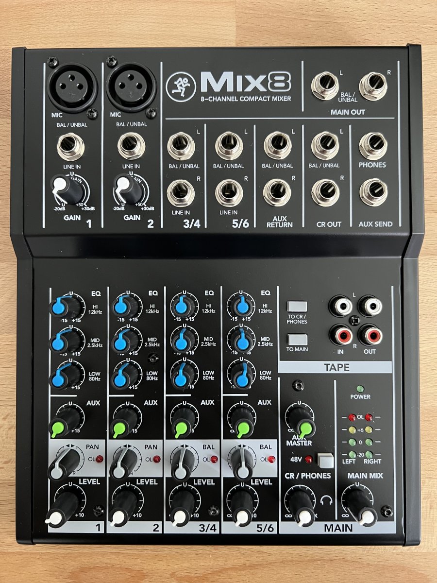 Mackie Mix8 8channel compact mixer Synthforum