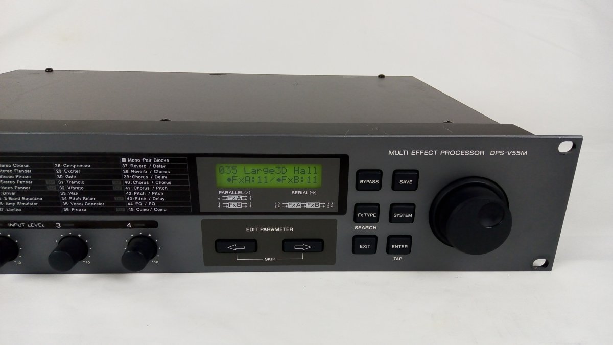 verkocht Sony DPSV55M Multi FX processor met 2 onafhankelijke FX