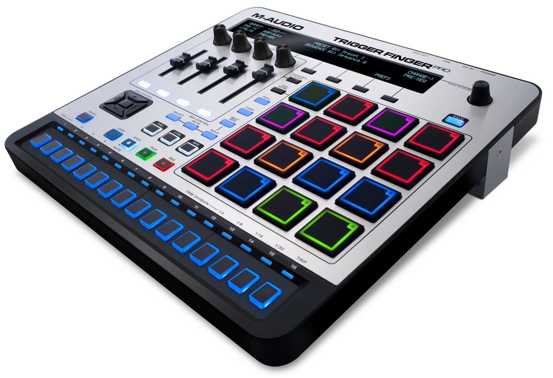 M-Audio Trigger Finger Pro Combines Drum Pad Control & Hardware Step