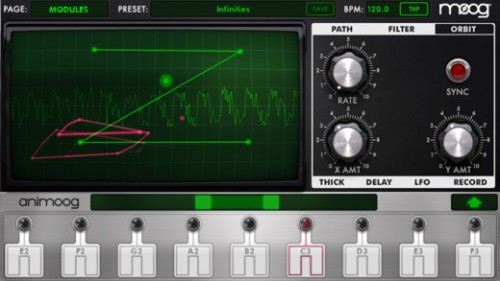 Animoog For iPhone Updated With MPE, Bluetooth LE MIDI & More Synthtopia