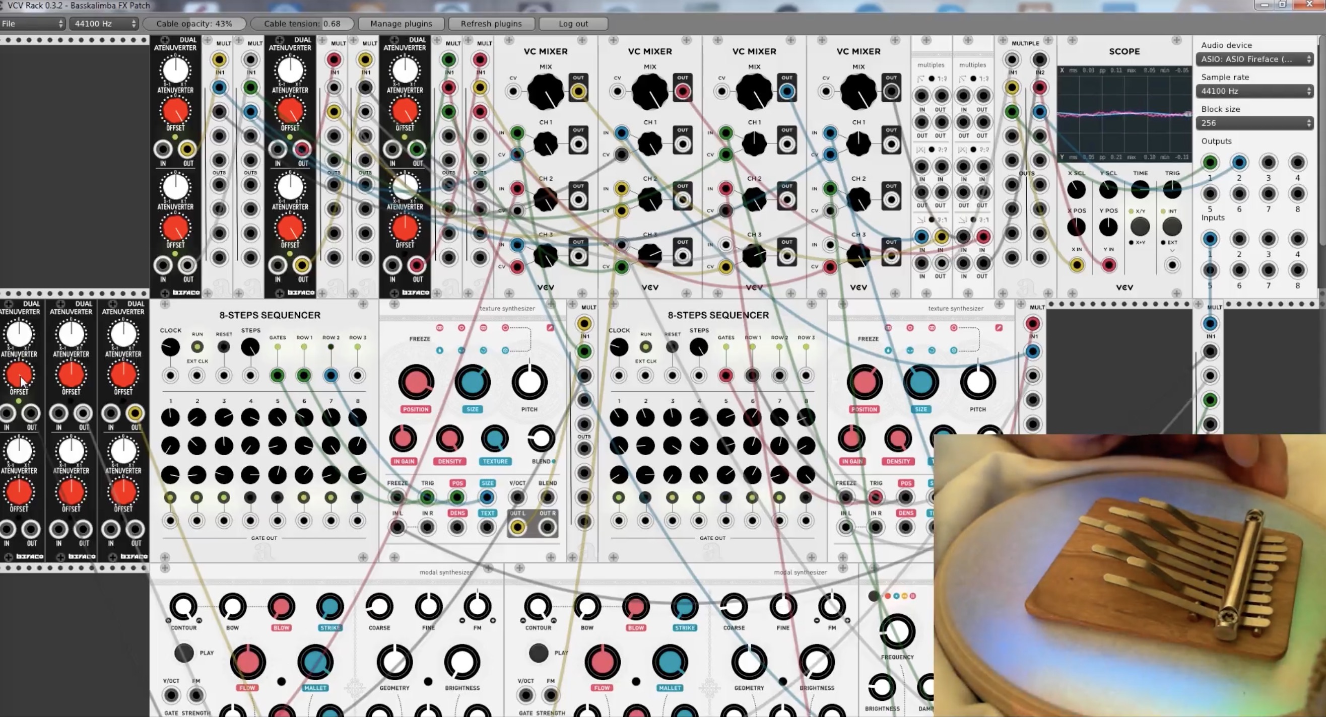 Improvisation For Kalimba & VCV Rack Software Modular Synthesizer