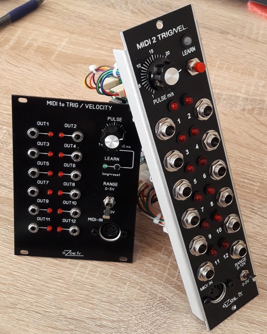 DIY MIDI To Trig/Velocity Module For 5U, Eurorack Modular Synthesizers