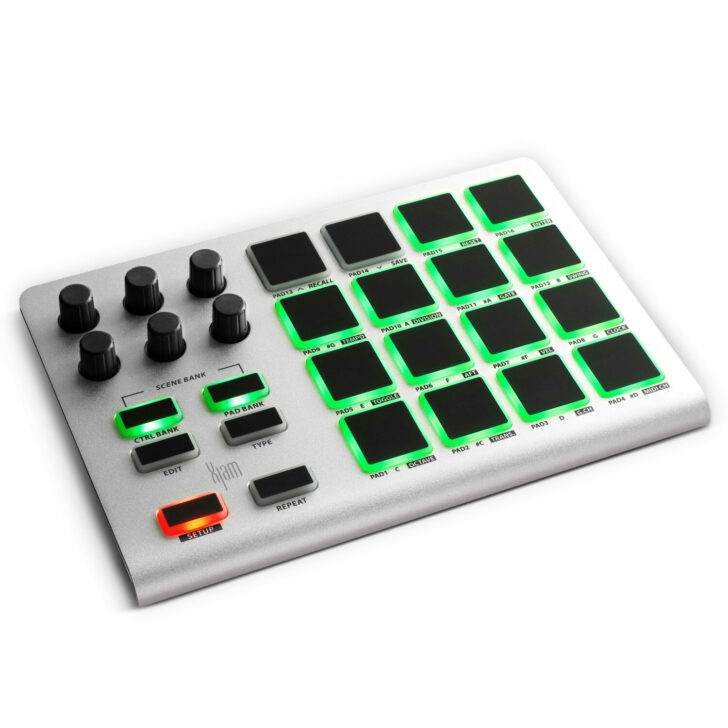 Artesia Pro Introduces Xjam Portable MIDI Pad Controller Synthtopia