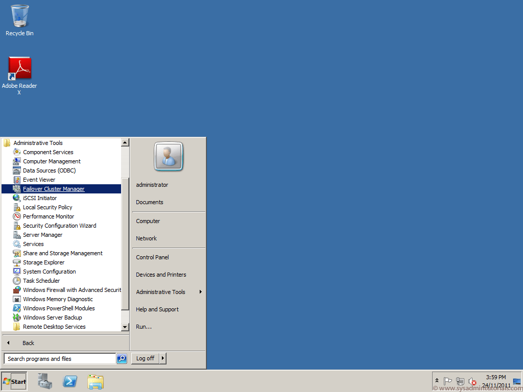 Windows Clustering Setup
