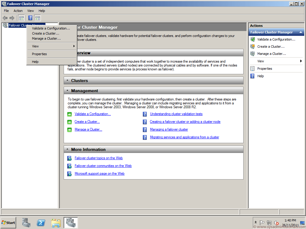 Windows Clustering Setup