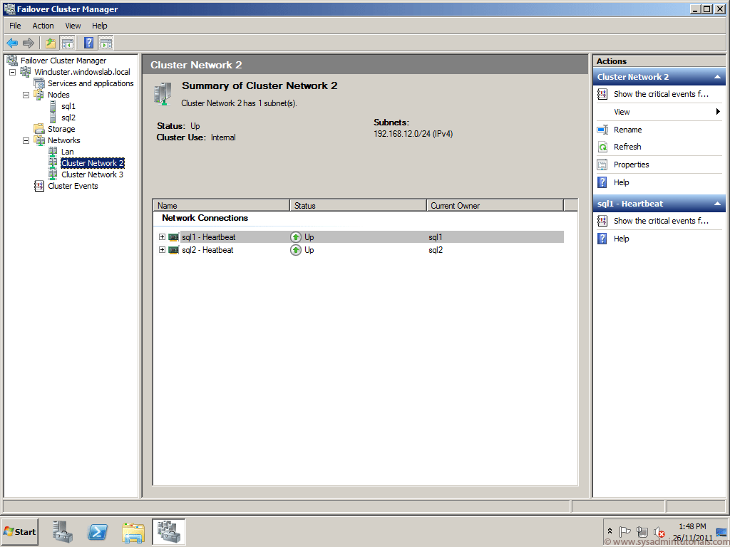 Windows Clustering Setup