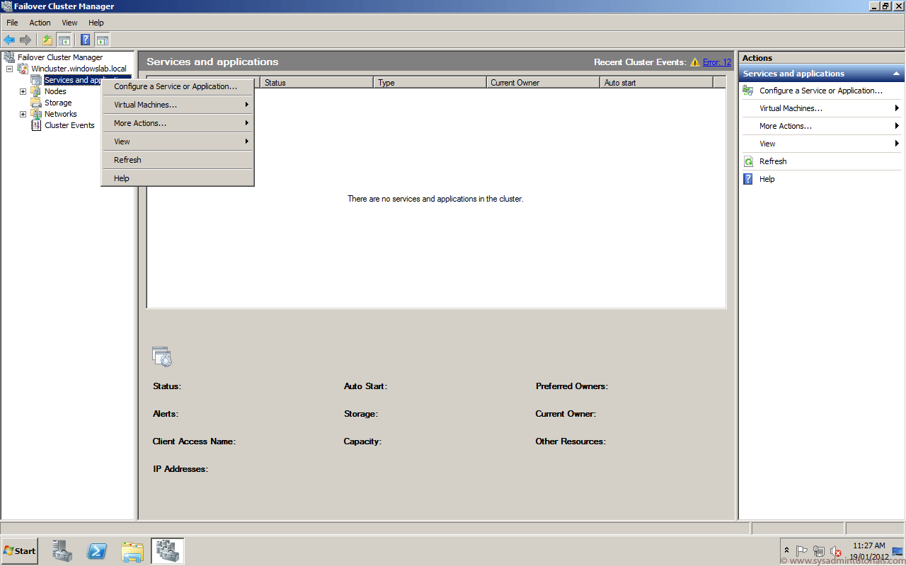 Windows Failover Cluster MSDTC Resource Install