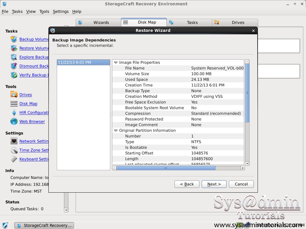StorageCraft ShadowProtect Restore