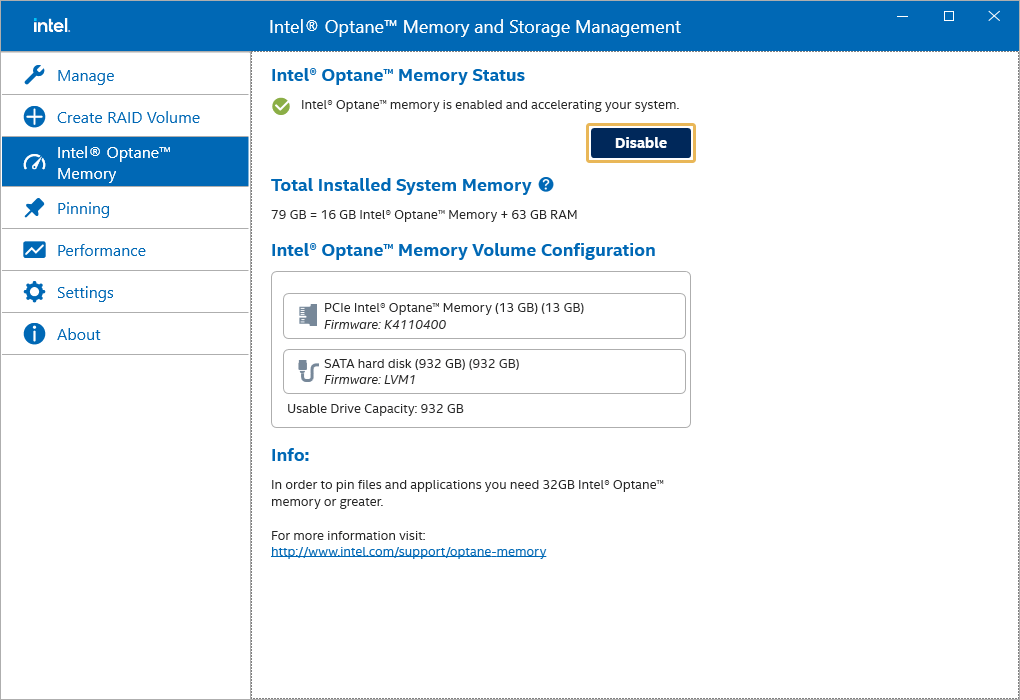 What is Intel Optane and how can it be used?
