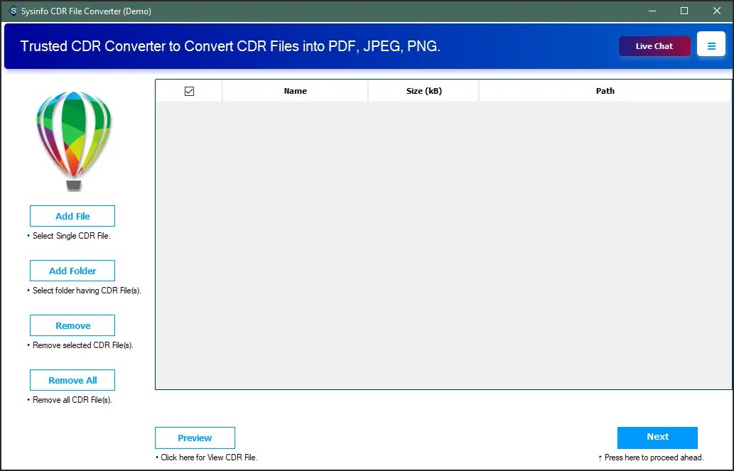Steps to Backup CDR File to JPEG, PDF, and Other Image Formats