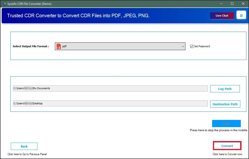 Steps to Backup CDR File to JPEG, PDF, and Other Image Formats
