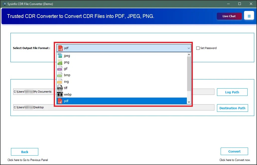 Sysinfo CDR File Converter to Convert CDR Files on Windows/Mac