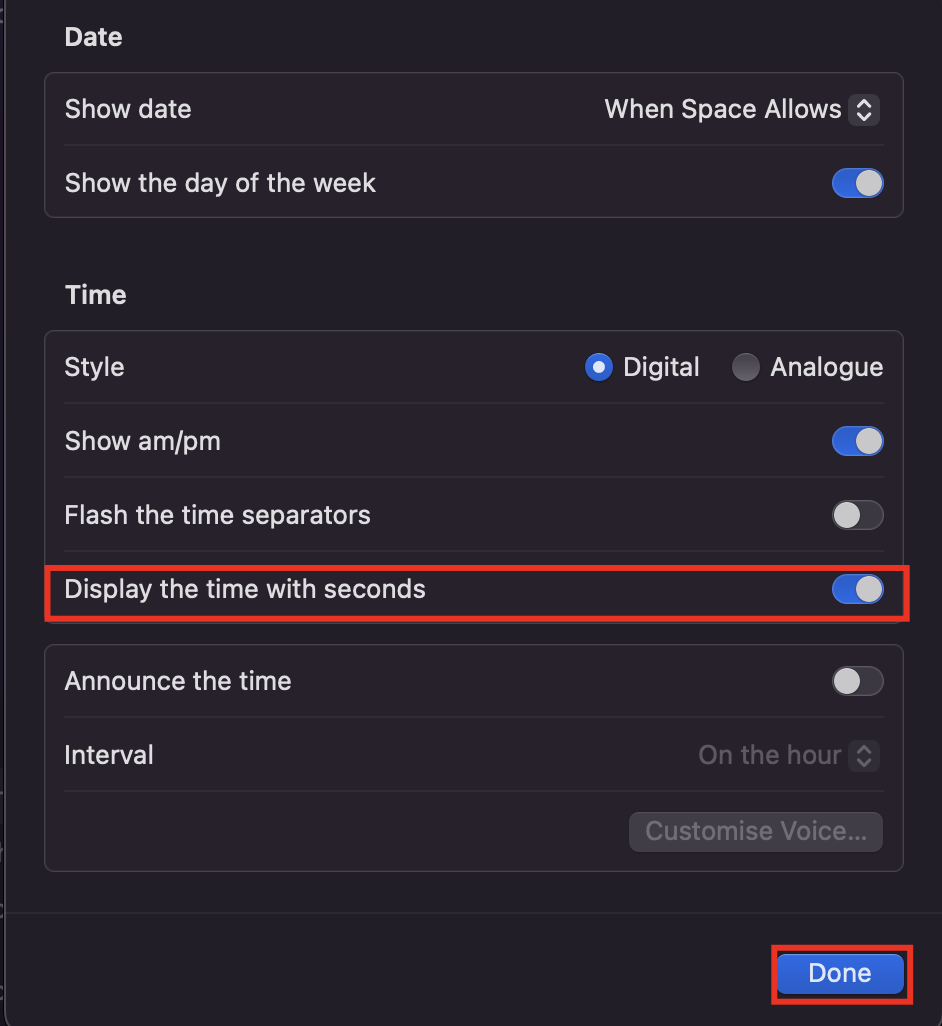 How to Show Seconds on Mac Clock? Sysprobs