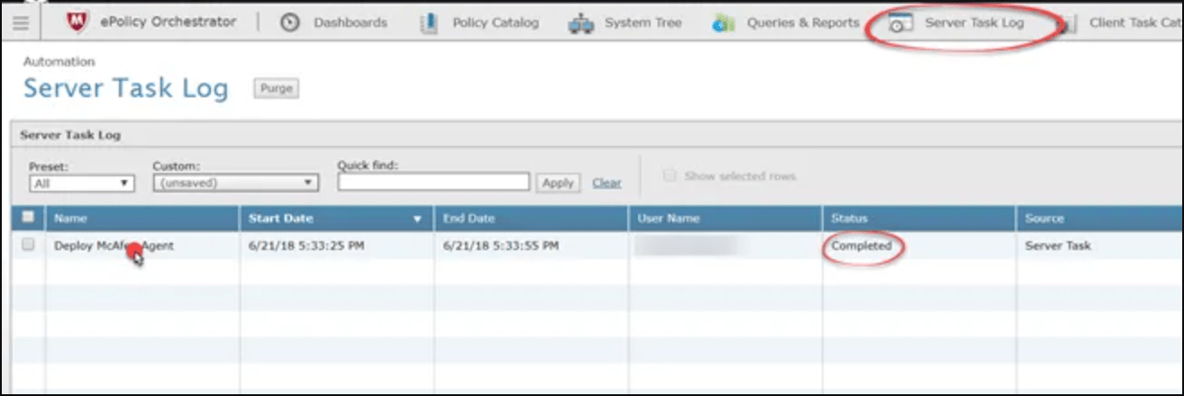 Remote McAfee Agent Installation with Mcafee ePO Server SYSTEMCONF