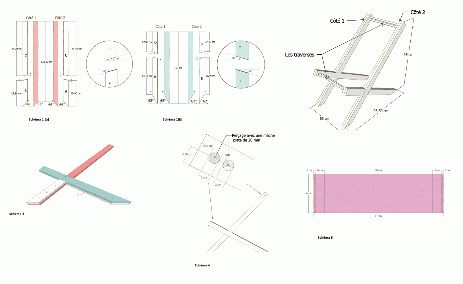 Tutoriel réaliser une chaise longue en bois