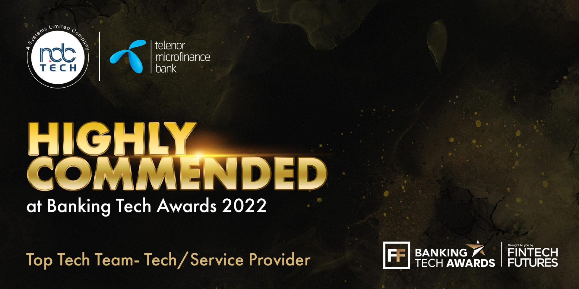 Systems Limited honoured with "Highly Commended" Award at Banking Tech