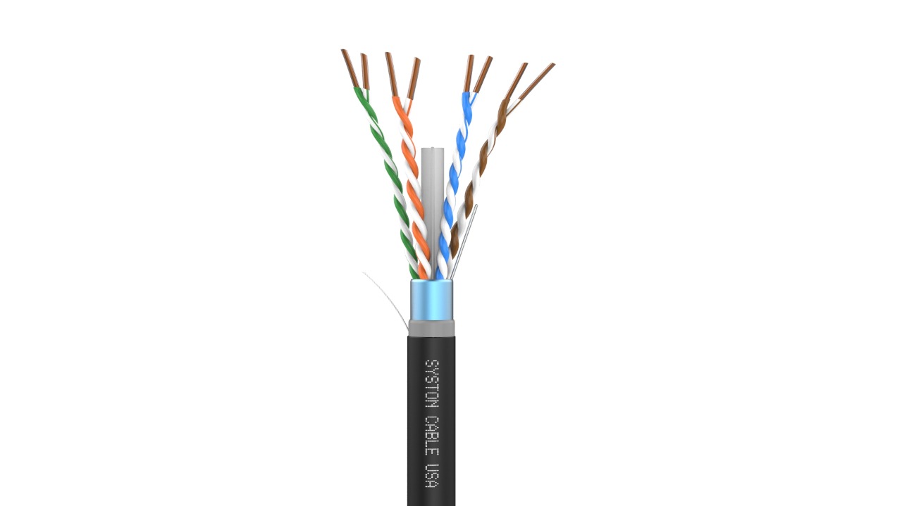 Premium FTP Cat 6e Cable Copper, TangleFree, Direct Burial