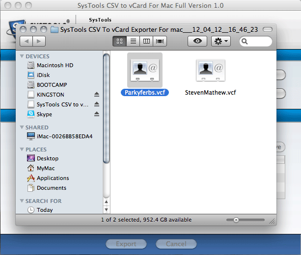 How to Perform Conversion CSV to vCard for Mac