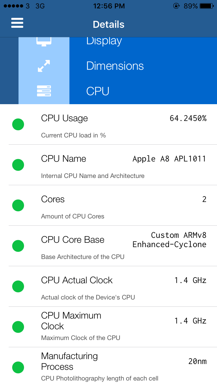 How to check CPU working frequency in iOS on iPhone? SysTutorials