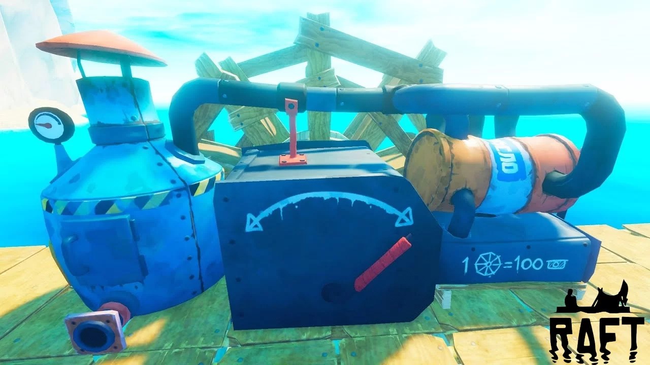 How To Place And Use Engine In Raft