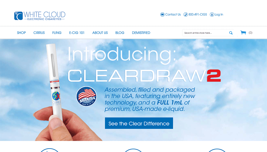 White Cloud Electronic Cigarettes Kit Review and Comparison