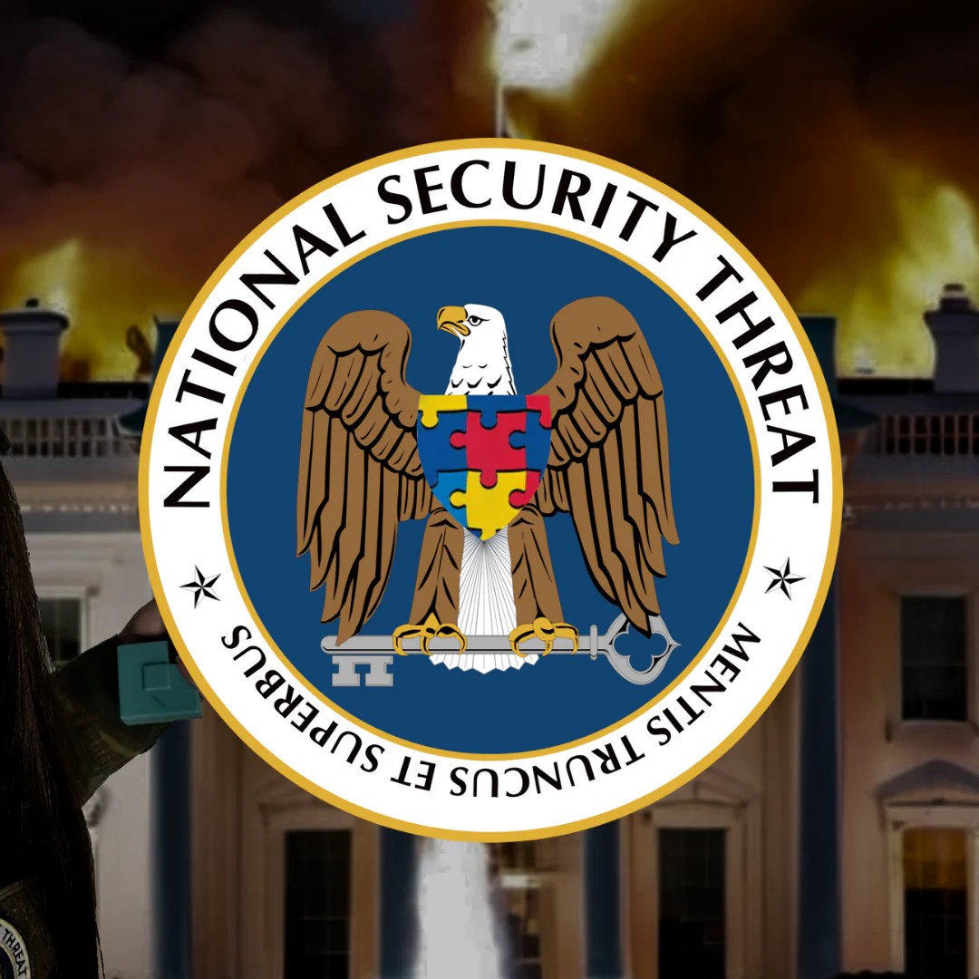 National Security Threat Vinyl Sticker T97 INDUSTRIES