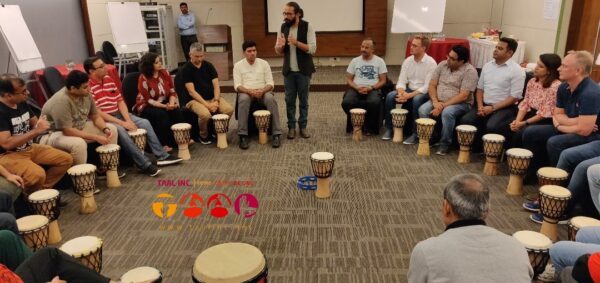 Taal Inc.Drum Talks for motivation of employees