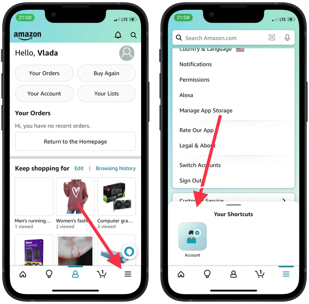 How to view archived orders on Amazon TabTV