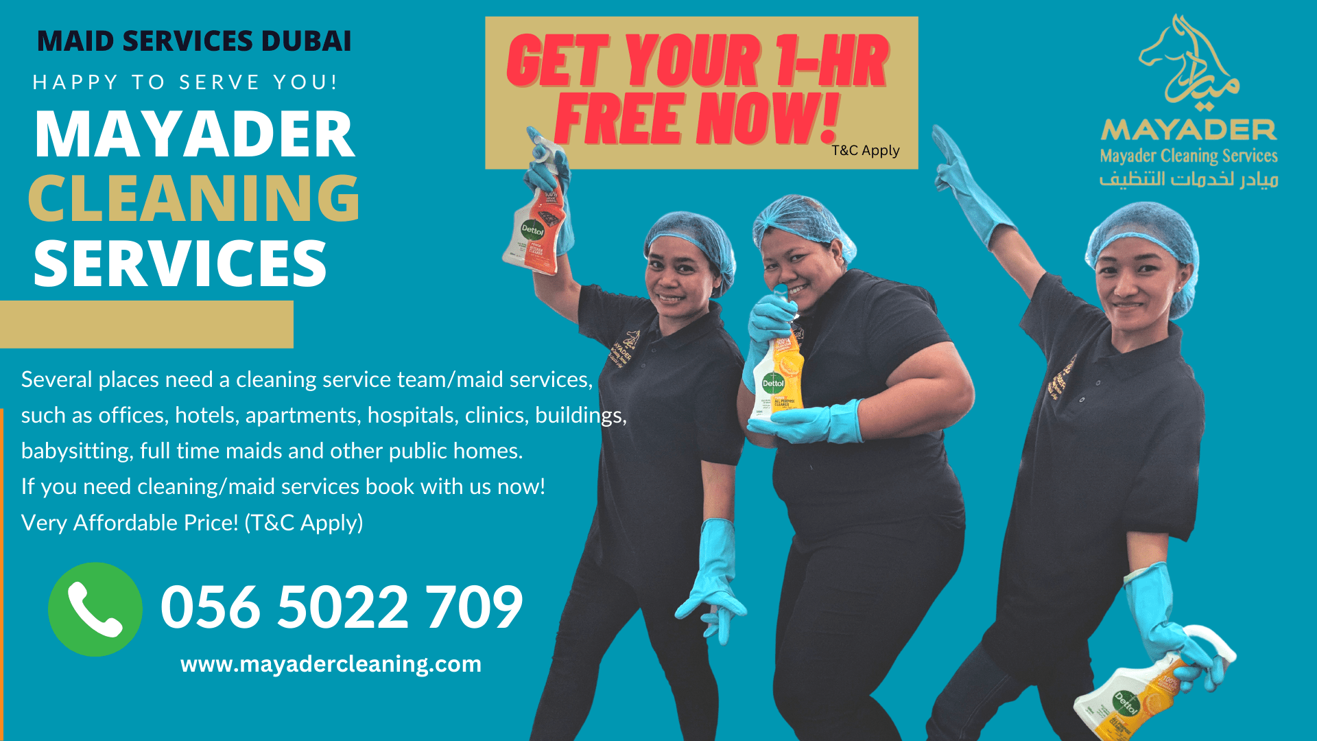 MAID SERVICES IN DUBAI Buy and Sell Anything Online Tabadull UAE