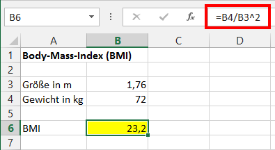 Die bmi formel hat ihre beschränkungen und gibt zwar einen richtwert, aber keine definitive aussage zum idealgewicht. Excel für Unentschlossene: Was wäre wenn? | Der Tabellen ...